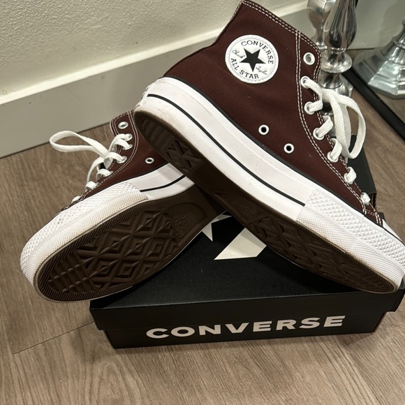 Converse Brown High-Top Sneakers - Picture 3 of 6